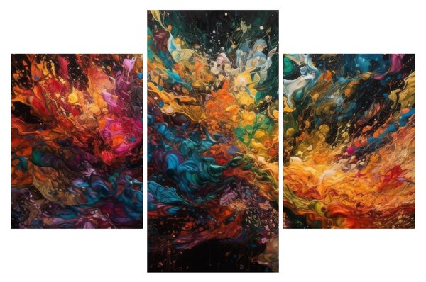 Tablou - Abstracția culorilor II. (90x60 cm)