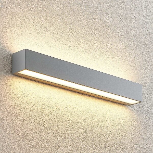 Lampă de Exterior Lucande, Lengo, Metalic, Balcon, Aluminiu, Modern