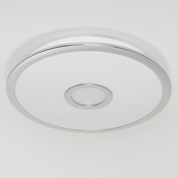Trio Lighting Plafonieră LED Osaka cu funcție de memorie, reglabil, Metalic, Camera de zi / sufragerie, Plastic, Modern