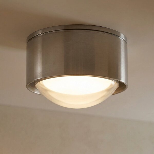 Top Light Plafonieră Puk One 2, crom mat, G9, reglabil, Gri, Hol, Metal, Modern