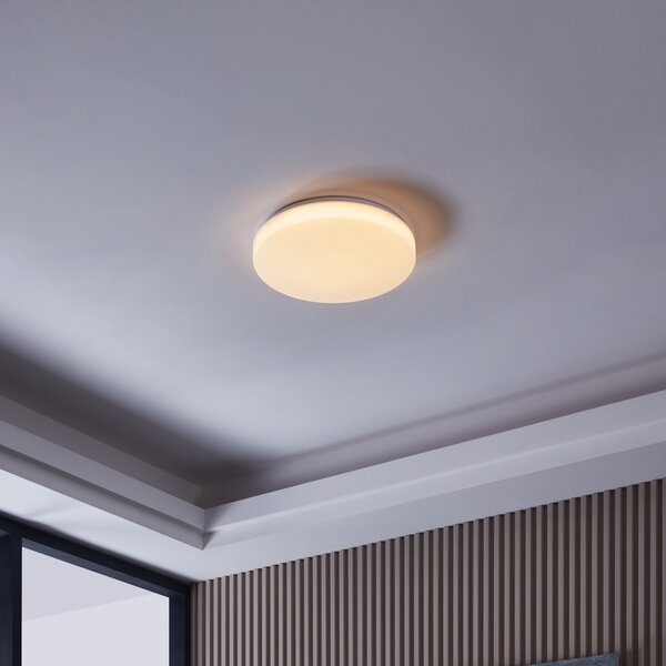 EGLO connect Totari-Z LED plafonieră cu LED, alb 38cm, reglabil, Alb, Camera de zi / sufragerie, Plastic