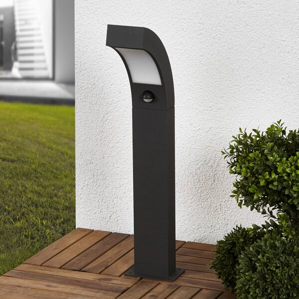 Lampă de Exterior Lucande, LENNIK, Negru, Terasă, Aluminiu, Modern