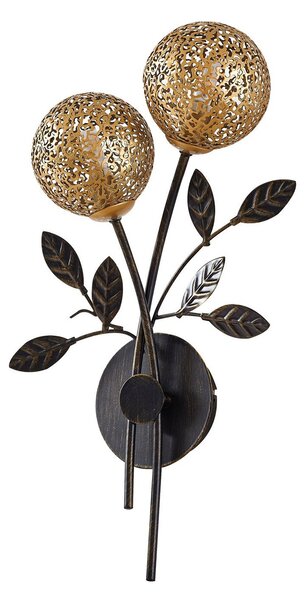 Lampă de perete Lucande, Evory, reglabil, Negru, Camera de zi, Metal, Florentin