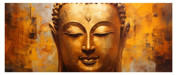 Tablou - Buddha, pictură în ulei (120x50 cm)
