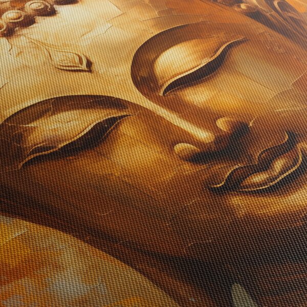 Tablou - Buddha, pictură în ulei (120x50 cm)