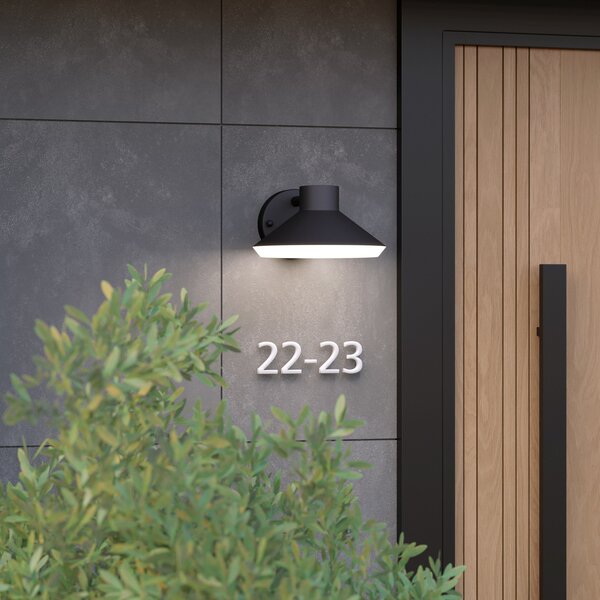 EGLO Ninnarella aplică LED de exterior, Negru, Metal, Modern