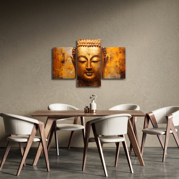 Tablou - Buddha, pictură în ulei (90x60 cm)