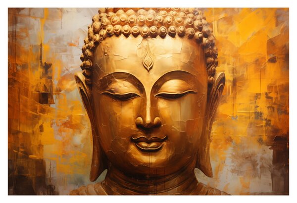Tablou - Buddha, pictură în ulei (90x60 cm)