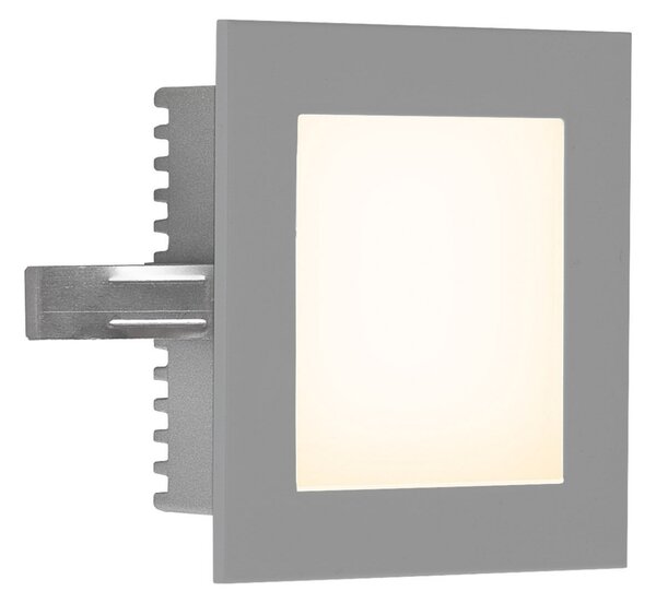 EVN P2180 Lampă LED încastrată în perete, 3.000 K, argintiu, Gri, Metal, Modern, Perete încastrat