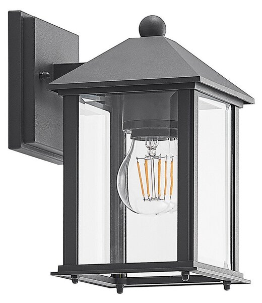 Lampă de Exterior Lindby, Giavanna, reglabil, Negru, Balcon, Sticlă, Modern