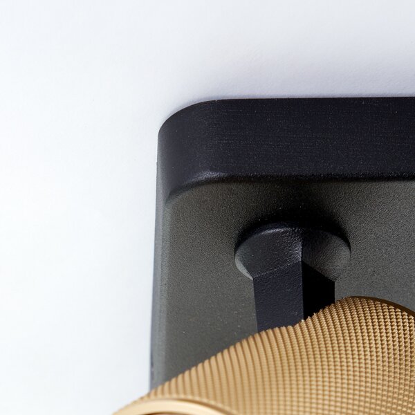 Brilliant Marty proiector nisip/auriu/negru 4 becuri, Negru, Camera de zi / sufragerie, Metal, Modern