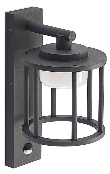 Lămpi de exterior Lucande, Berenike, reglabil, Gri, Balcon, Aluminiu, Modern
