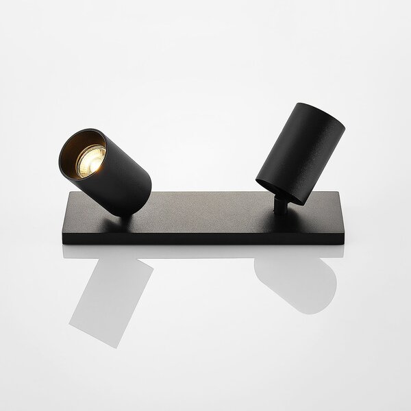 Arcchio Spot Brinja, set de 2, negru, unghiular, 2 becuri, reglabil, Negru, Hol, Aluminiu, Modern
