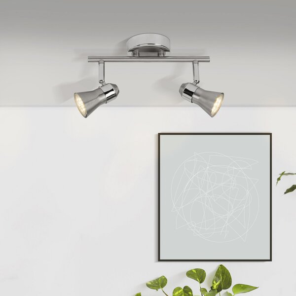 Brilliant Spot de plafon cu LED Sanny, fier/cromo, lățime 31,5 cm metal, Metalic, Camera de zi / sufragerie, Metal, Modern