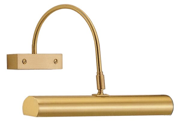 Knapstein Lumină de tablou Grit-30, lungime 30 cm, culoare alamă mată, reglabil, Auriu / Alamă, Camera de zi / sufragerie, Alamă