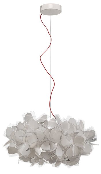Lustră Pendul Slamp, Clizia Mama Non Mama, reglabil, Alb, Camera de zi, Plastic, Design