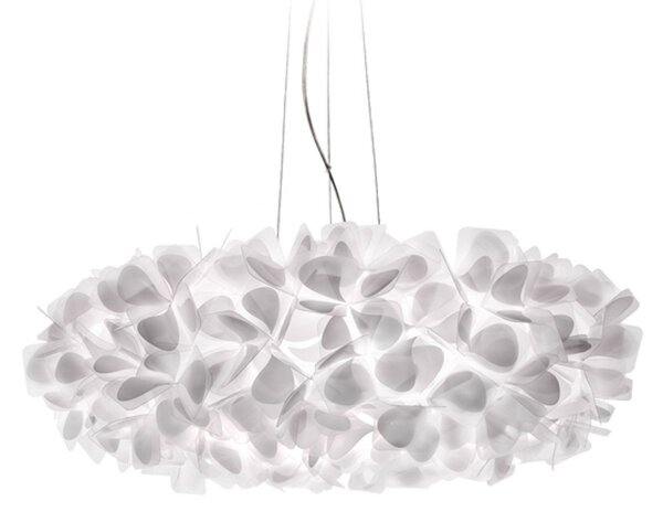 Lustră Pendul Slamp, Clizia Mama Non Mama, reglabil, Alb, Camera de zi, Plastic, Design