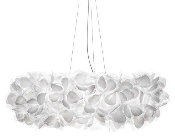 Lustră Pendul Slamp, Clizia Mama Non Mama, reglabil, Alb, Camera de zi, Plastic, Design