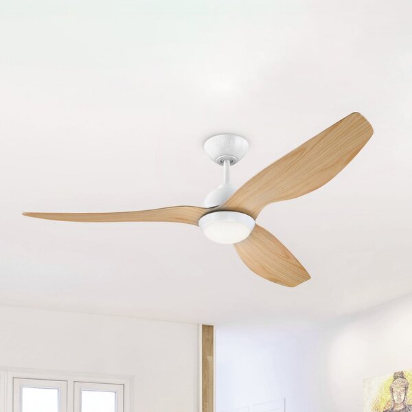 Westinghouse Ventilator de tavan LED 7316140, DC, silențios, 132 cm, reglabil, Lemn, Camera de zi / sufragerie, Plastic, Modern