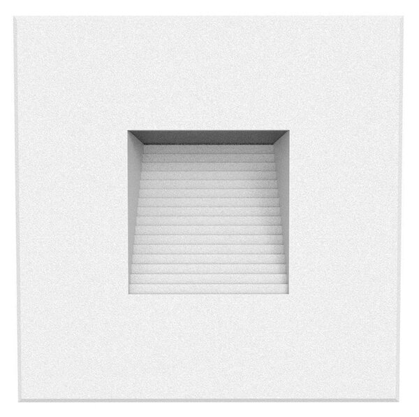 DOTLUX LED lumină de perete încastrată EASYSTAIR aluminiu alb 8,2 x cm, Alb, Hol, Aluminiu, Modern, Perete încastrat