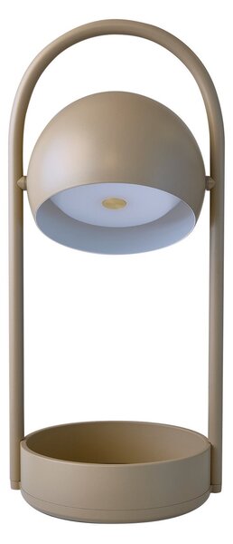 Lampă de masă FRANDSEN, Ball Portable, reglabil, Gri, Camera de zi, Metal