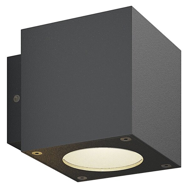 Lampă de Exterior Lucande, JARNO, Negru, Balcon, Metal, Modern