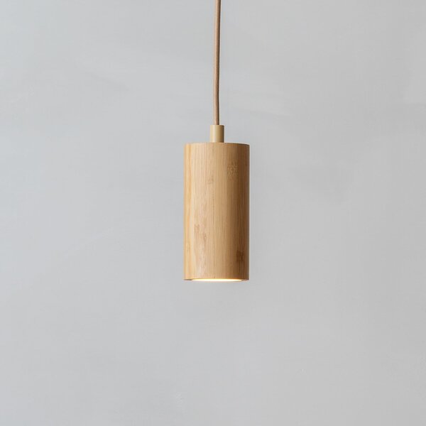 Good & Mojo GOOD MOJO Lampă suspendată Java, naturală, bambus, GU10, Lemn, Hol, Bamboo, Scandinavă
