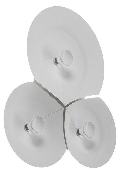 Lampă de perete Luceplan, Bulbullia, reglabil, Alb, Camera de zi, Metal, Design