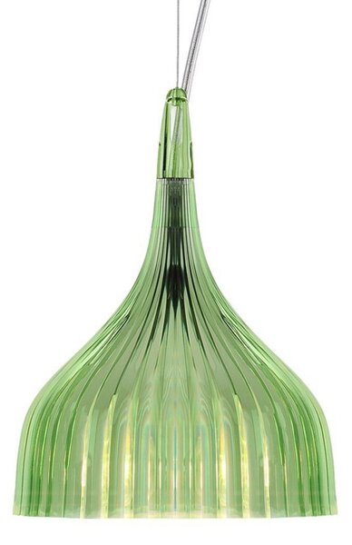 Lustră Pendul Kartell, É, Verde, Camera de zi, Plastic, Design