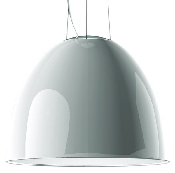 Lustră Pendul Artemide, Nur Gloss, reglabil, Alb, Camera de zi, Metal, Design