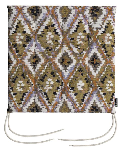 Pernă scaun Charles culoare multicolor Țesătură împletitură, cu model