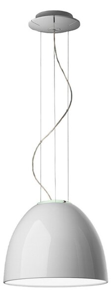 Lustră Pendul Artemide, Nur Mini Gloss, reglabil, Alb, Camera de zi, Metal, Design