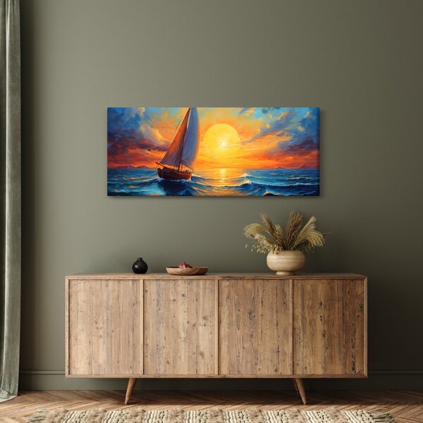 Tablou - Sailboats (120x50 cm)