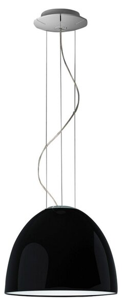 Lustră Pendul Artemide, Nur Mini Gloss, reglabil, Negru, Camera de zi, Metal, Design
