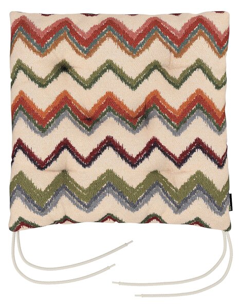 Pernă scaun Jack culoare multicolor Țesătură împletitură, cu model