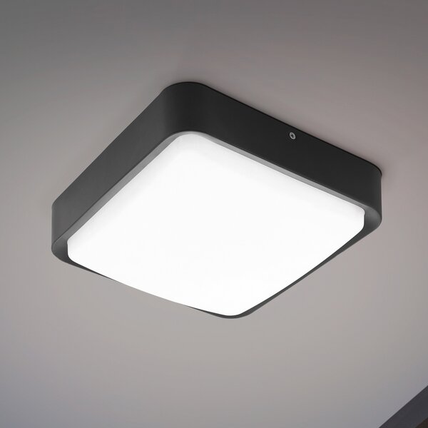 EGLO connect Piove-C aplică LED de exterior, reglabil, Negru, Metal, Modern