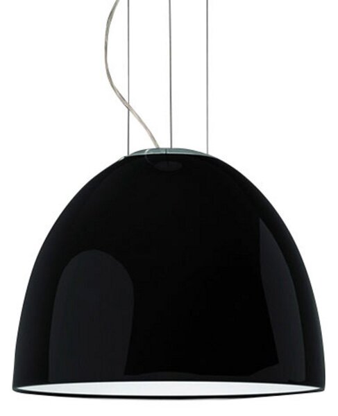 Lustră Pendul Artemide, Nur Mini Gloss, reglabil, Negru, Camera de zi, Metal, Design