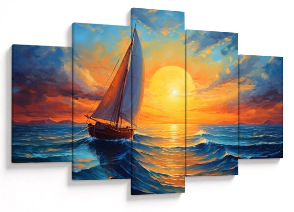 Tablou - Sailboats (150x105 cm)