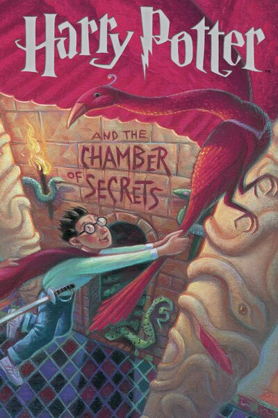 Poster de artă Harry Potter - Chamber of Secrets book cover, (26.7 x 40 cm)