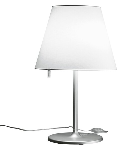 Lampă de masă Artemide, Melampo, Gri, Camera de zi, Țesătură / Textil, Design