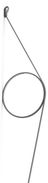 Lampă de perete FLOS, Wirering Grau, reglabil, Gri, Camera de zi, Metal, Design