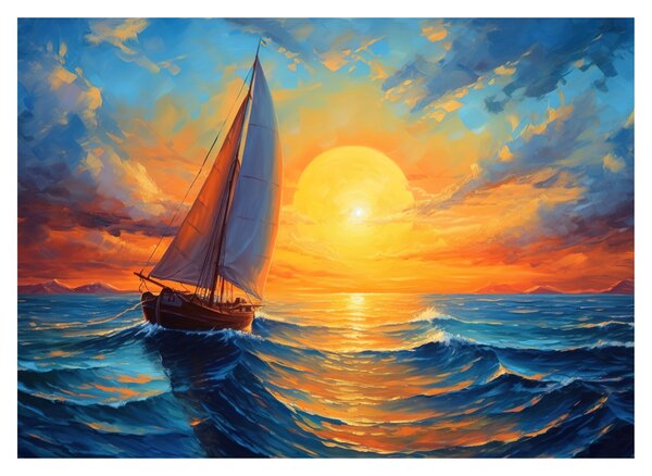 Tablou - Sailboats (70x50 cm)