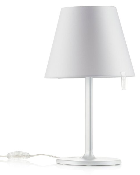 Lampă de masă Artemide, Melampo notte, Alb, Camera de zi, Țesătură / Textil, Design