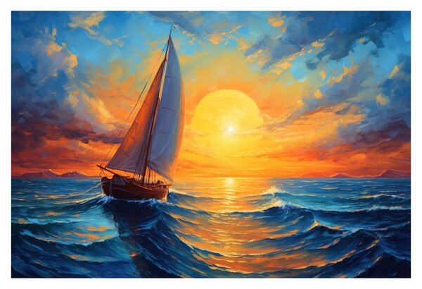 Tablou - Sailboats (90x60 cm)
