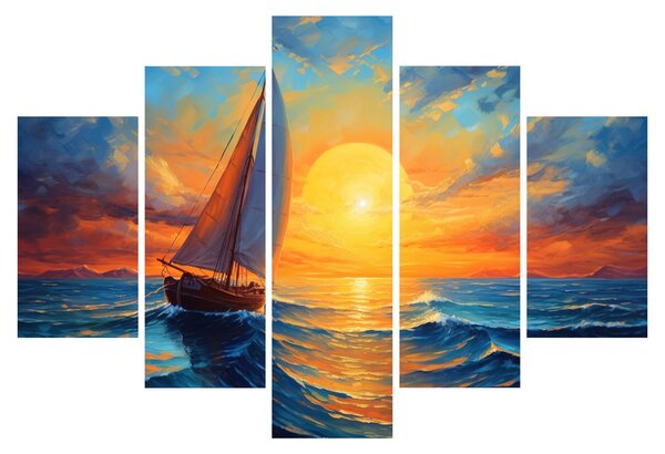 Tablou - Sailboats (150x105 cm)