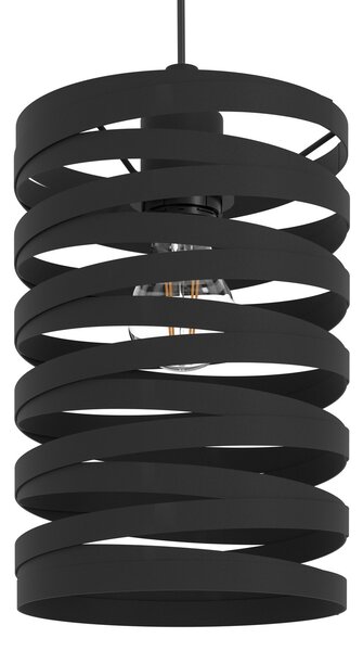EGLO Cremella lampă suspendată, lungime 94 cm, negru, 3 lumini, oțel, reglabil, Negru, Camera de zi / sufragerie, Metal, Modern