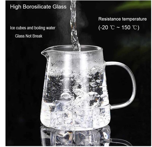Ceainic 750 ml CLARICE, sticla borosilicata cu infuzor si capac metalic