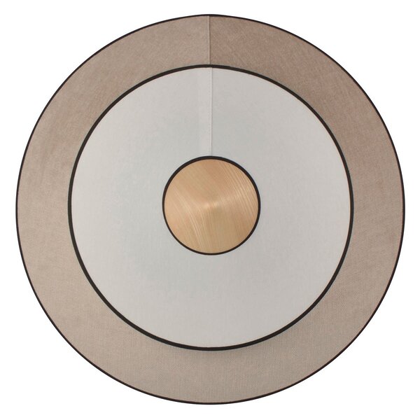 Lampă de perete Forestier, Cymbal S, Bej, Camera de zi, Țesătură / Textil, Design