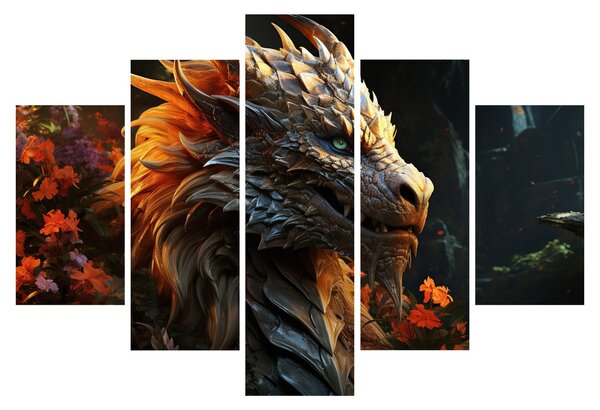 Tablou - Dragon (150x105 cm)