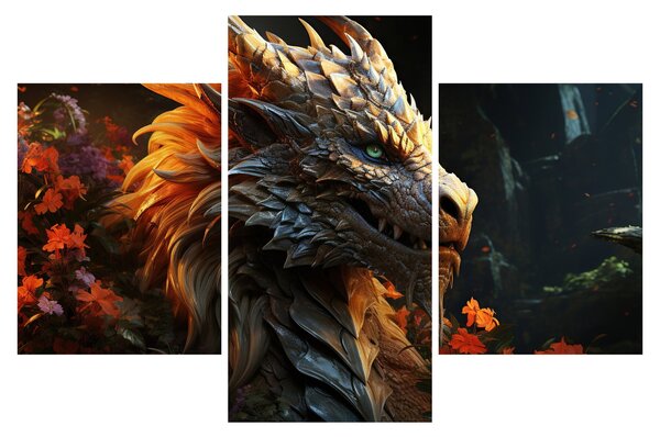 Tablou - Dragon (90x60 cm)